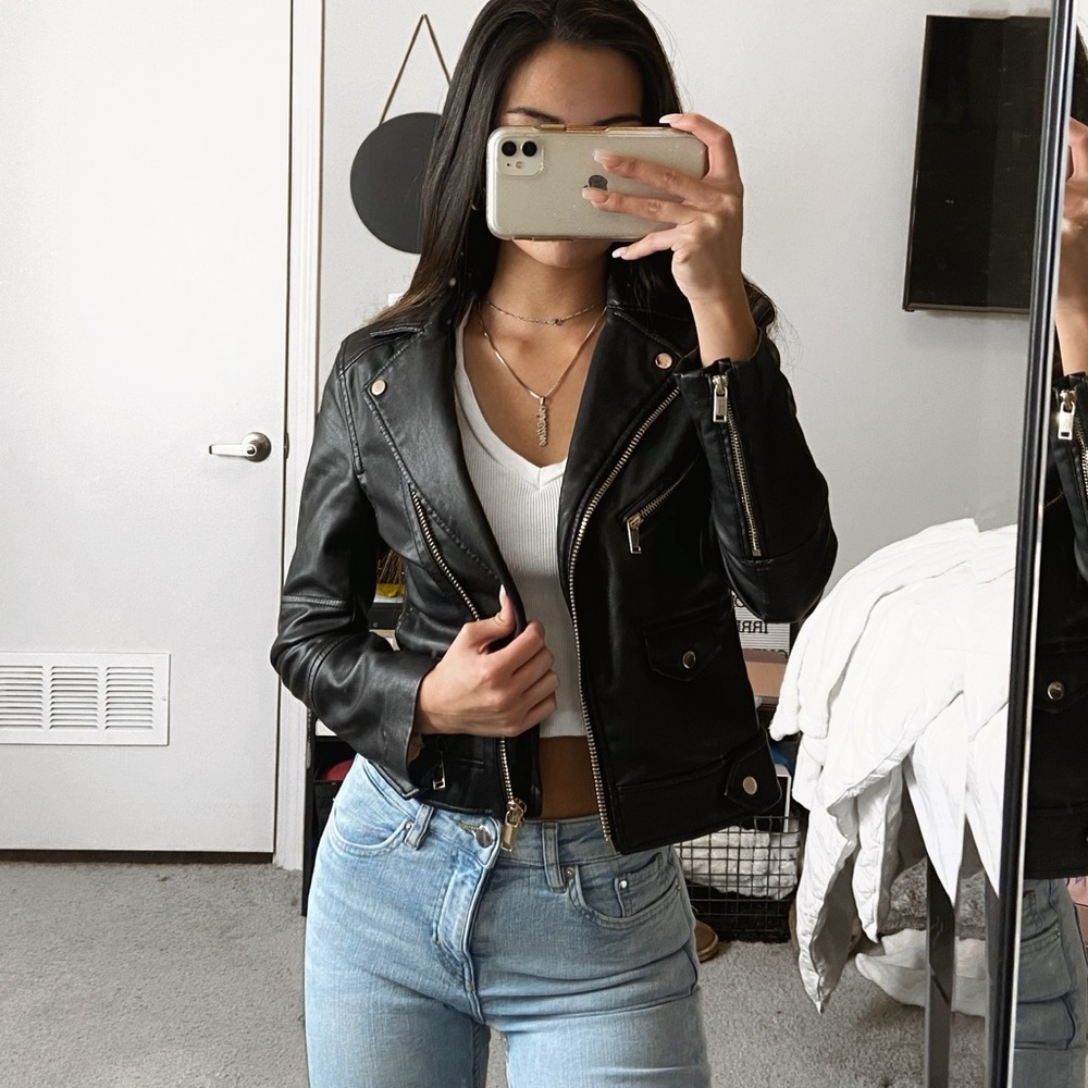 Faux Leather Jacket